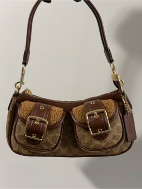 Ashton Shoulder Bag With Signature Canvas